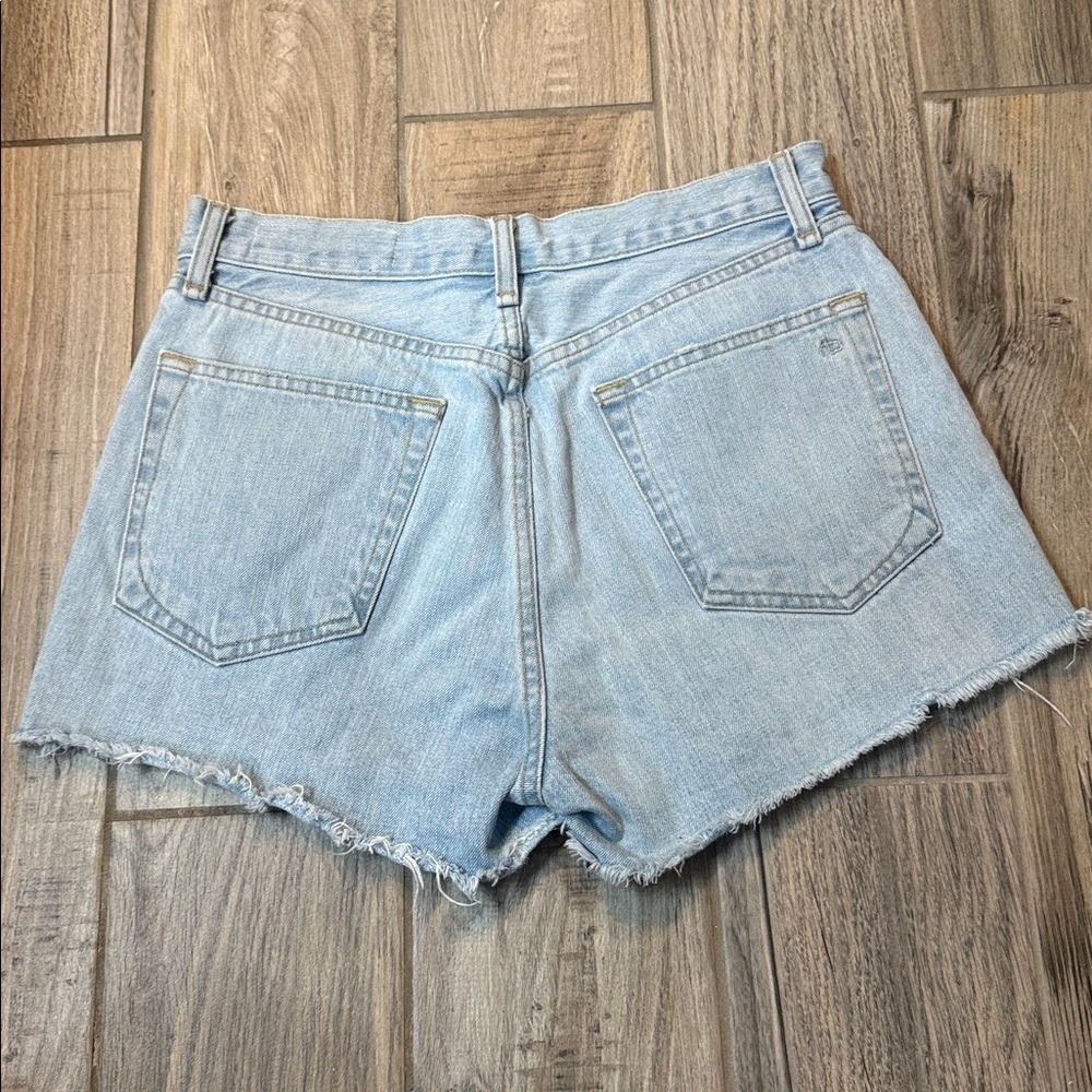 Rag & Bone Women's Justine Denim Jean Shorts Light Blue High Rise Vintage SZ 28 - Picture 7 of 10